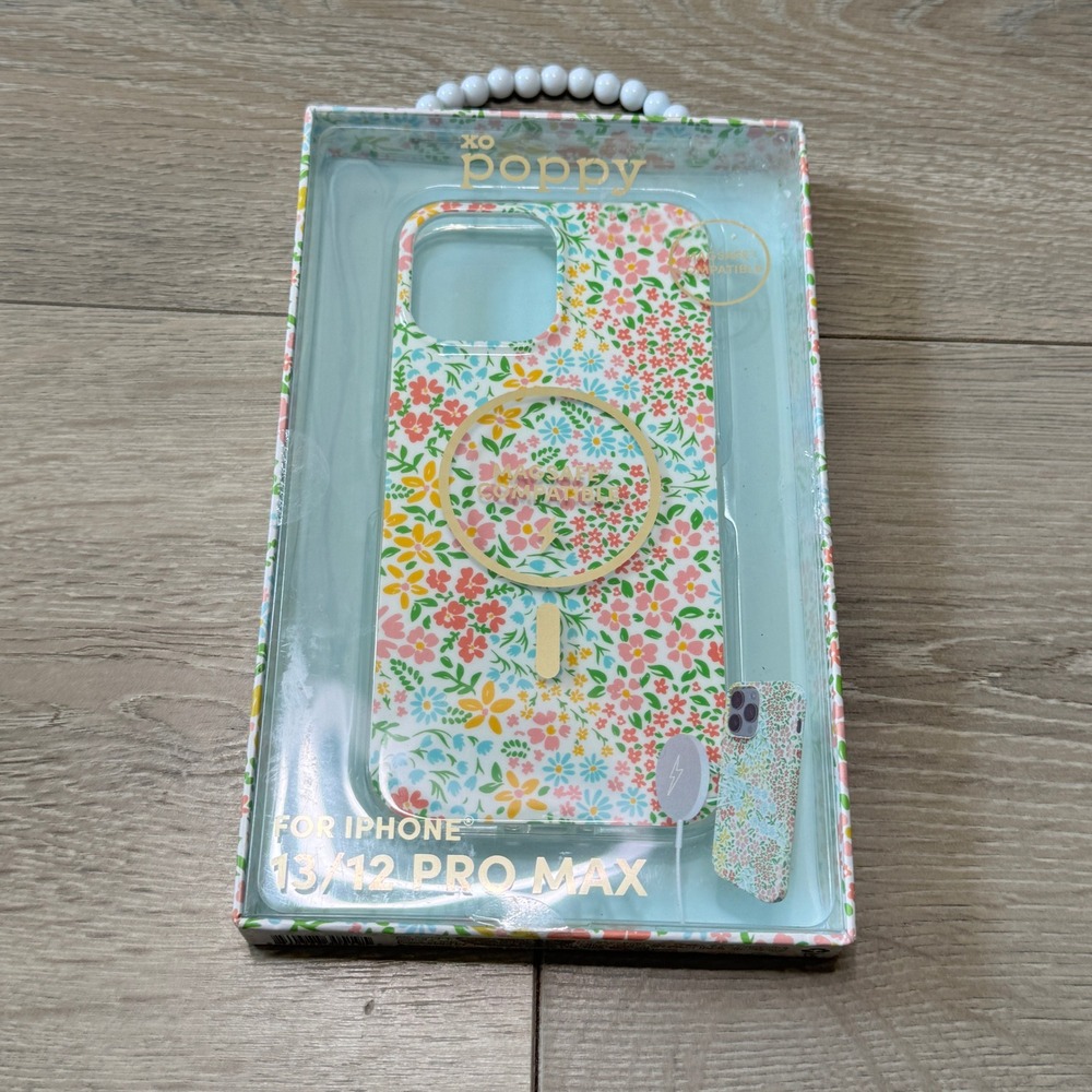 XO Poppy for iPhone 13/12 Pro Max MagSafe Floral Phone Case NIB